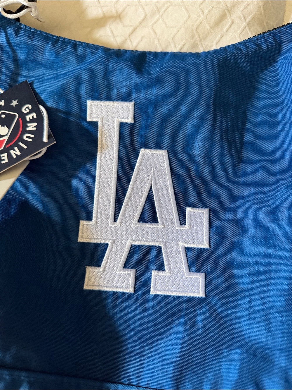 Baggu Medium LA Dodgers Blue Nylon Crescent Bag - Picture 3 of 9